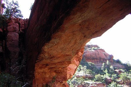 under the fay canyon arch